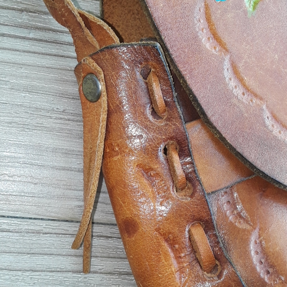 Vintage leather satchel - Picture 5 of 9